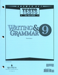 Writing & Grammar 9 - Tests Answer Key