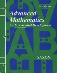 Saxon Advanced Math - Test Masters