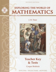 Exploring the World of Mathematics - Teacher Key & Tests