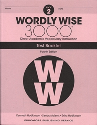 Wordly Wise 3000 Book 2 Tests (4th Edition; Homeschool  Edition)