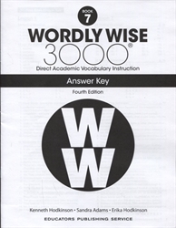 Wordly Wise 3000 Book 7 - Answer Key