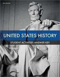 BJU Press U.S. History Grade 11 Activity Manual Key (Fifth Edition)