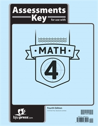 Math 4 - Assessments Answer Key