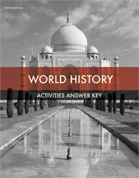 World History - Student Activities Teacher Edition
