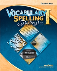 Vocabulary, Spelling, Poetry I - Teacher Edition
