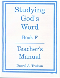 Studying God's Word F - Answer Key