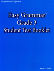 Easy Grammar Grade 3 - Student Test Booklet