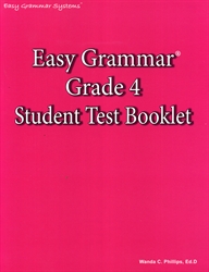 Easy Grammar Grade 4 - Student Test Booklet