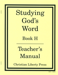Studying God's Word H - Answer Key