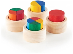 Wooden Fraction Cups