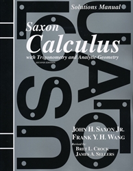 Saxon Calculus - Solutions Manual