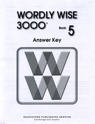Wordly Wise 3000 Book 5 - Answer Key (old)