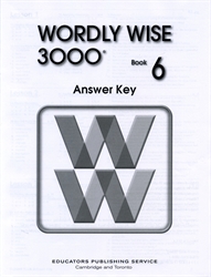 Wordly Wise 3000 Book 6 - Answer Key (old)