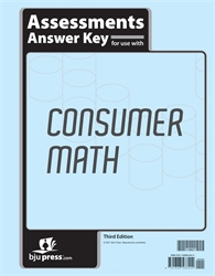 Consumer Math - Assessments Answer Key