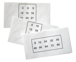 RightStart Multiplication Card Envelopes