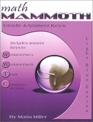 Math Mammoth 4 - Answer Keys (b&w)