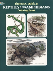 Reptiles and Amphibians - Coloring Book