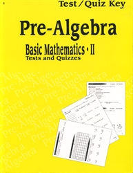 Pre-Algebra - Test/Quiz Key (old)