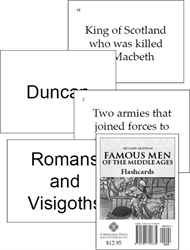 Famous Men of the Middle Ages - Flashcards