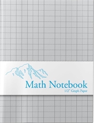 Gridded Math Notebook - 1/2" Graph Paper