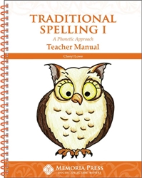Traditional Spelling I - Teacher Manual