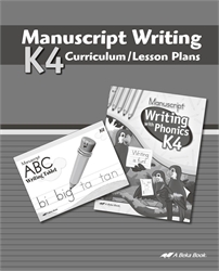 K4 Manuscript Writing - Lesson Plans