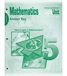Christian Light Math - LightUnit 501-505 Answer Key