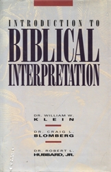 Introduction to Biblical Interpretation