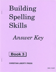 Building Spelling Skills Book 3 - Answer Key (old)