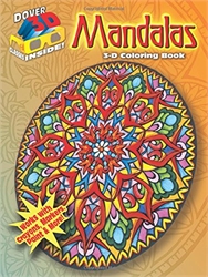 Mandalas 3-D Coloring Book