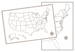 USA + Colonies Map