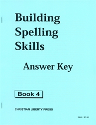 Building Spelling Skills Book 4 - Answer Key (old)