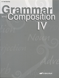 Grammar and Composition IV - Test/Quiz Key (old)
