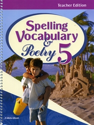 Spelling, Vocabulary, Poetry 5 - Teacher Edition (old)