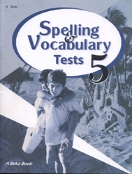 Spelling, Vocabulary, Poetry 5 - Test Book (old)