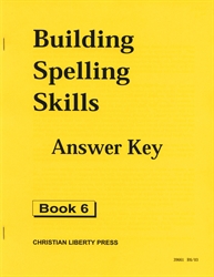 Building Spelling Skills Book 6 - Answer Key (old)