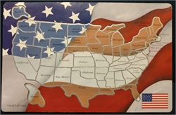 Map of the United States - Wooden Puzzle