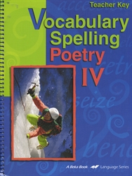 Vocabulary, Spelling, Poetry IV - Teacher Key (old)