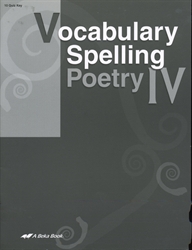 Vocabulary, Spelling, Poetry IV - Quiz Key (really old)
