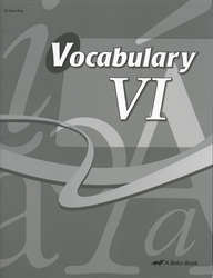 Vocabulary VI - Quiz Key (old)