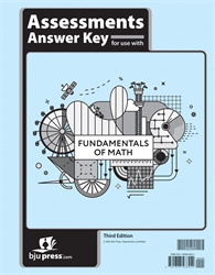 Fundamentals of Math - Assessments Answer Key