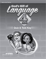 God's Gift of Language 4 - Quiz & Test Key