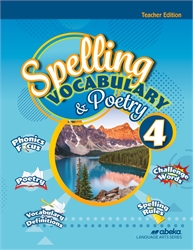 Spelling, Vocabulary, Poetry 4 - Teacher Edition