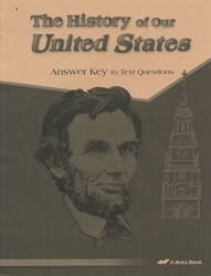 History of Our United States - Answer Key (really old)