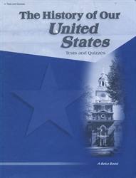 History of Our United States - Test/Quiz Book (really old)