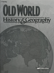 Old World History & Geography - Test Key (old)