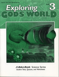 Exploring God's World - Test/Quiz Key (old)