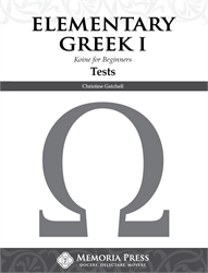 Elementary Greek Year One - Tests