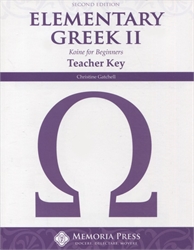 Elementary Greek Year Two - Teacher Key