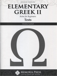 Elementary Greek Year Two - Tests